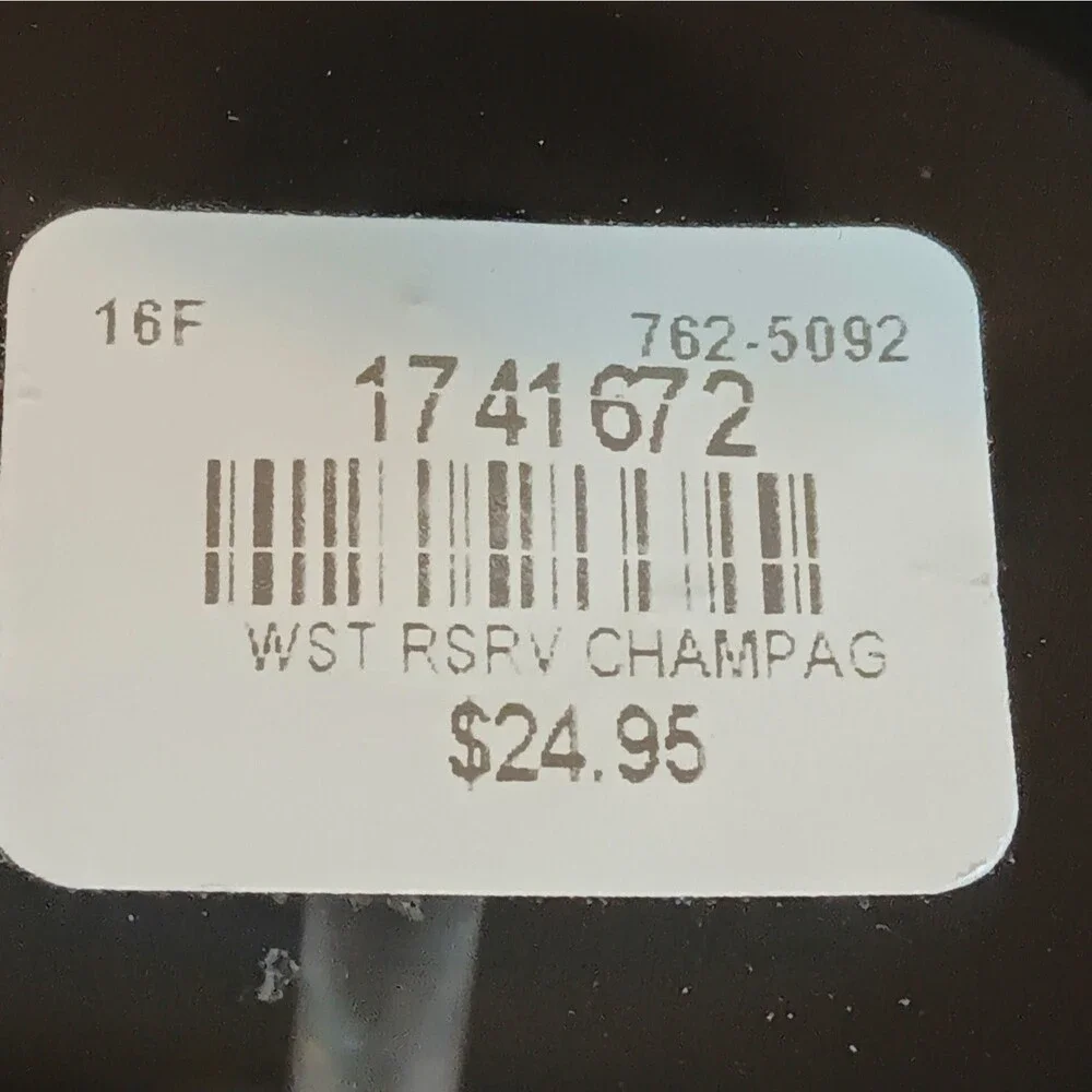 Set Of Two Williams Sonoma Champagne Flutes Marked WST RSRV 9 7/8